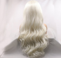 13*3" Lace Front Wigs Synthetic Long Wavy 24" 130% Density