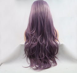 13*3" Lace Front Wigs Synthetic Long Wavy 24" 130% Density