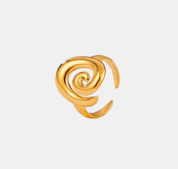 Titanium Steel Spiral Shape Ring