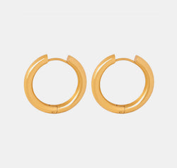 18K Gold-Plated Huggie Earrings