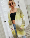 Full Size Gradient Open Front Cardigan