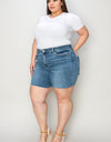 Judy Blue Full Size High Waist Slim Denim Shorts