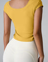 Round Neck Short Sleeve Active T-Shirt