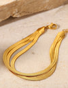 Triple-Layered Snake Chain Bracelet