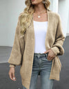 Drop Shoulder Balloon Sleeve Cardigan