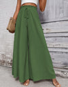 Tied High Waist Wide Leg Pants
