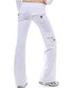 Mid Waist Pants with Pockets
