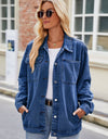 Button Up Denim Jacket with Pockets