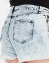 Kancan Full Size Distressed High Waist Denim Shorts