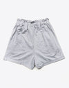 Buttoned Drawstring Waist Cuffed Shorts