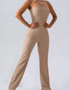 Sleeveless Straight Active Jumpsuit