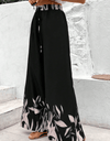 Drawstring High Waist Relax Fit Long Pants