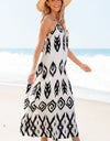 Full Size Printed Spaghetti Strap Cami Dress