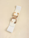 Zinc Alloy Buckle Elastic Wide Belt