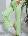 Slit High-Rise Flare Pants