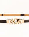PU Skinny Belt
