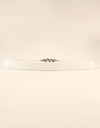 Zinc Alloy Buckle Elastic PU Belt