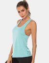Full Size Scoop Neck Wide Strap Active Tank