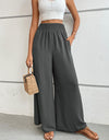 Wide Waistband Relax Fit Long Pants