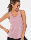 Full Size Scoop Neck Wide Strap Active Tank
