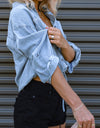 Tie Detail Denim Top