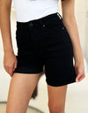 Judy Blue Full Size High Waist Tummy Control Cuffed Denim Shorts