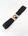 Alloy Buckle Elastic Belt