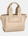 David Jones Small Handbag with Embossed Pattern Handles
