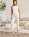 RFM Mini Mia Full Size Tummy Control High Waist Raw Hem Jeans