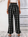 Tied Printed High Waist Pants