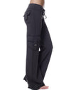 Mid Waist Pants with Pockets