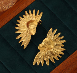 Titanium Steel Gold-Plated Earrings