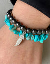 Turquoise Alloy Bracelet