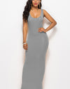 Scoop Neck Wide Strap Maxi Dress