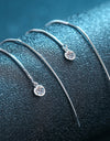 Moissanite 925 Sterling Silver Threader Earrings