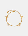 Titanium Steel Zircon Heart Bracelet