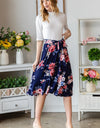 Reborn J Floral Wrap Ruffled Skirt