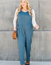 Double Take Full Size Sleeveless Straight Jumpsuit