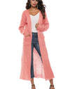 Long Sleeve Open Front Buttoned Cardigan