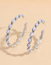 Artificial Turquoise C-Hoop Earrings