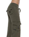 Mid Waist Pants with Pockets