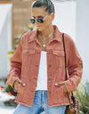 Distressed Raw Hem Denim Jacket