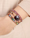 Triple-Layer Amethyst Bracelet
