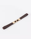 Geometric Double Buckle Elastic Belt