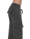 Mid Waist Pants with Pockets