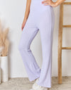RISEN Full Size High Waist Ultra Soft Knit Flare Pants