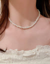 Titanium Steel Rice Bead Necklace