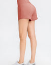 Wide Waistband Sports Shorts with Pockets