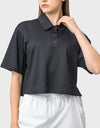Half Button Short Sleeve Active T-Shirt