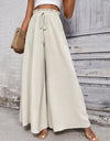 Tied High Waist Wide Leg Pants